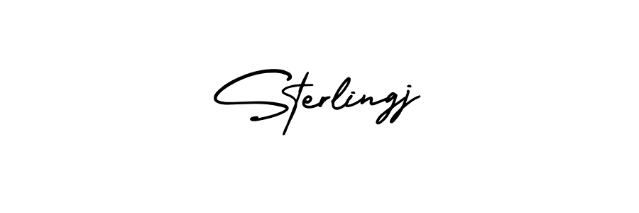 How to Draw Sterlingj signature style? AmerikaSignatureDemo-Regular is a latest design signature styles for name Sterlingj. Sterlingj signature style 3 images and pictures png