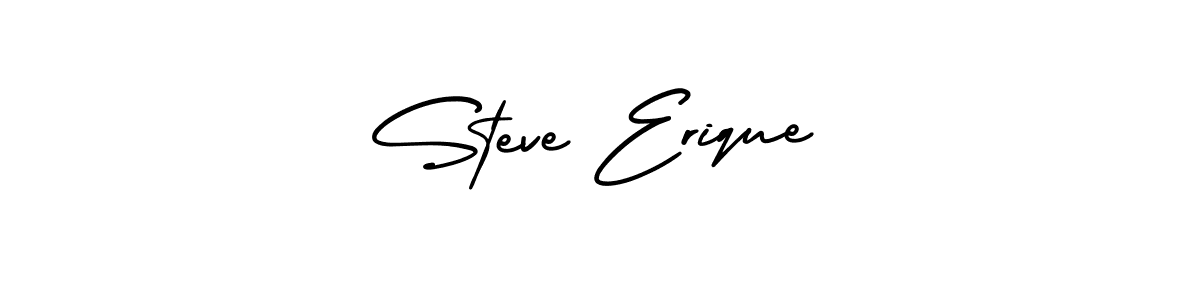 Make a beautiful signature design for name Steve Erique. With this signature (AmerikaSignatureDemo-Regular) style, you can create a handwritten signature for free. Steve Erique signature style 3 images and pictures png