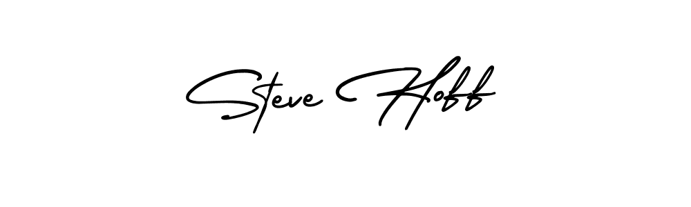 Steve Hoff stylish signature style. Best Handwritten Sign (AmerikaSignatureDemo-Regular) for my name. Handwritten Signature Collection Ideas for my name Steve Hoff. Steve Hoff signature style 3 images and pictures png