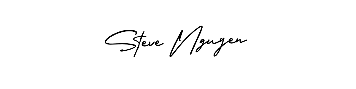 How to make Steve Nguyen signature? AmerikaSignatureDemo-Regular is a professional autograph style. Create handwritten signature for Steve Nguyen name. Steve Nguyen signature style 3 images and pictures png