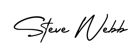 Transform the name Steve Webb into a signature masterpiece using AmerikaSignatureDemo-Regular font. Ideal for photographers, artists, and creators looking for watermarks. Steve Webb signature style 3 images and pictures png