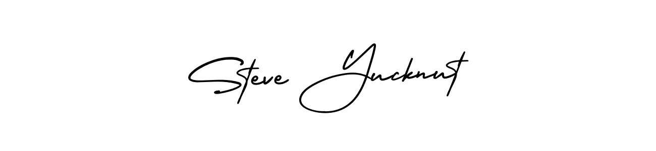Make a beautiful signature design for name Steve Yucknut. With this signature (AmerikaSignatureDemo-Regular) style, you can create a handwritten signature for free. Steve Yucknut signature style 3 images and pictures png
