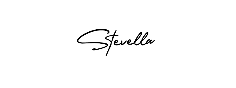 Best and Professional Signature Style for Stevella. AmerikaSignatureDemo-Regular Best Signature Style Collection. Stevella signature style 3 images and pictures png