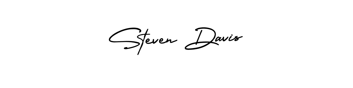 Create a beautiful signature design for name Steven Davis. With this signature (AmerikaSignatureDemo-Regular) fonts, you can make a handwritten signature for free. Steven Davis signature style 3 images and pictures png