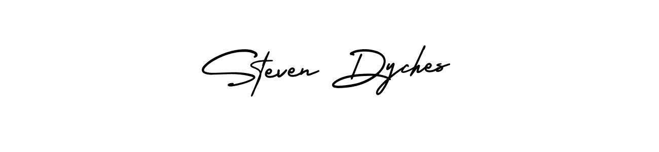 The best way (AmerikaSignatureDemo-Regular) to make a short signature is to pick only two or three words in your name. The name Steven Dyches include a total of six letters. For converting this name. Steven Dyches signature style 3 images and pictures png