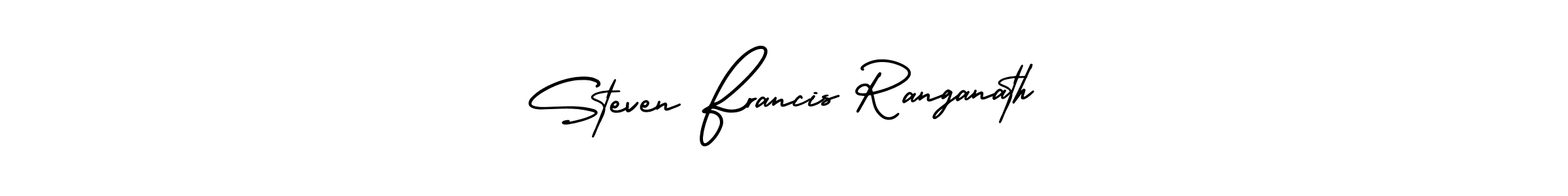 How to make Steven Francis Ranganath signature? AmerikaSignatureDemo-Regular is a professional autograph style. Create handwritten signature for Steven Francis Ranganath name. Steven Francis Ranganath signature style 3 images and pictures png