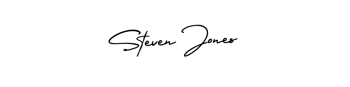 Design your own signature with our free online signature maker. With this signature software, you can create a handwritten (AmerikaSignatureDemo-Regular) signature for name Steven Jones. Steven Jones signature style 3 images and pictures png