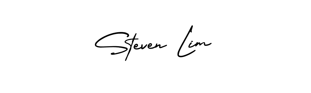 Make a beautiful signature design for name Steven Lim. With this signature (AmerikaSignatureDemo-Regular) style, you can create a handwritten signature for free. Steven Lim signature style 3 images and pictures png