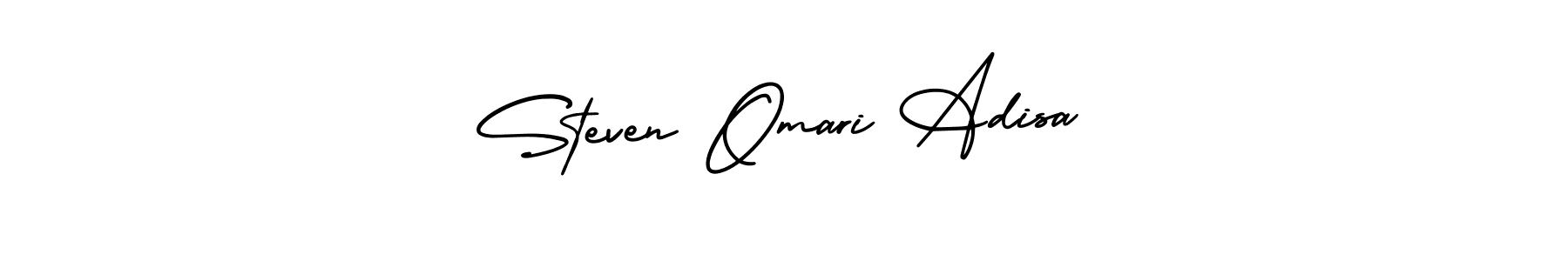 AmerikaSignatureDemo-Regular is a professional signature style that is perfect for those who want to add a touch of class to their signature. It is also a great choice for those who want to make their signature more unique. Get Steven Omari Adisa name to fancy signature for free. Steven Omari Adisa signature style 3 images and pictures png