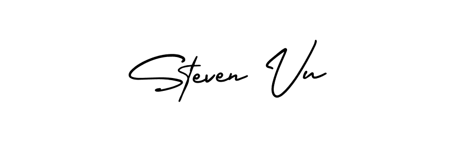 Best and Professional Signature Style for Steven Vu. AmerikaSignatureDemo-Regular Best Signature Style Collection. Steven Vu signature style 3 images and pictures png