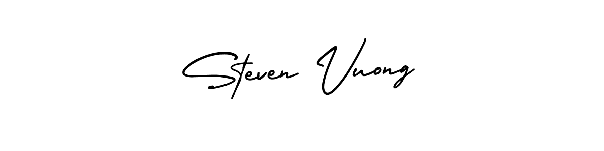 Best and Professional Signature Style for Steven Vuong. AmerikaSignatureDemo-Regular Best Signature Style Collection. Steven Vuong signature style 3 images and pictures png
