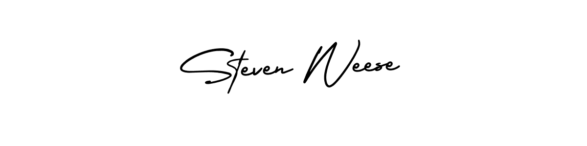 How to Draw Steven Weese signature style? AmerikaSignatureDemo-Regular is a latest design signature styles for name Steven Weese. Steven Weese signature style 3 images and pictures png