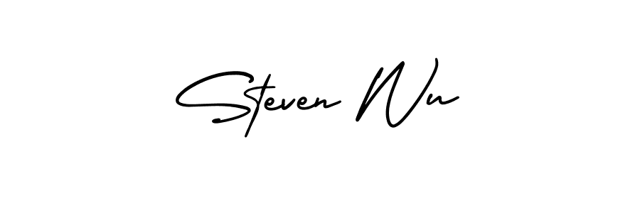 How to make Steven Wu signature? AmerikaSignatureDemo-Regular is a professional autograph style. Create handwritten signature for Steven Wu name. Steven Wu signature style 3 images and pictures png