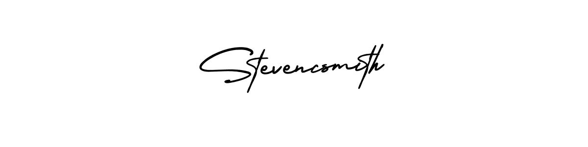 Make a beautiful signature design for name Stevencsmith. With this signature (AmerikaSignatureDemo-Regular) style, you can create a handwritten signature for free. Stevencsmith signature style 3 images and pictures png