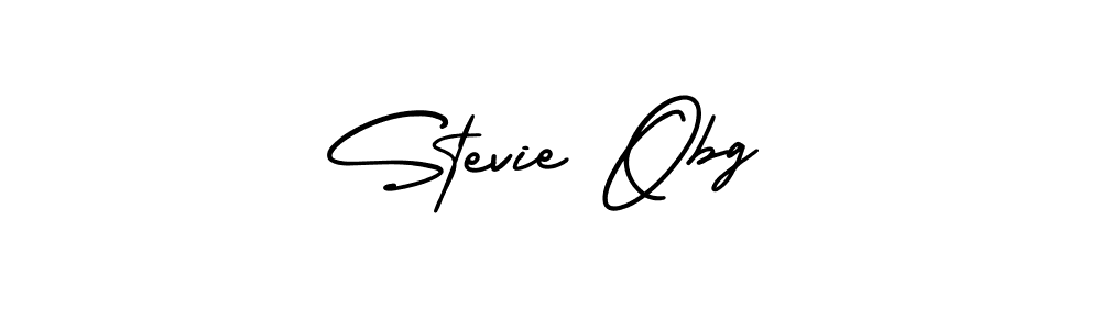 Design your own signature with our free online signature maker. With this signature software, you can create a handwritten (AmerikaSignatureDemo-Regular) signature for name Stevie Obg. Stevie Obg signature style 3 images and pictures png