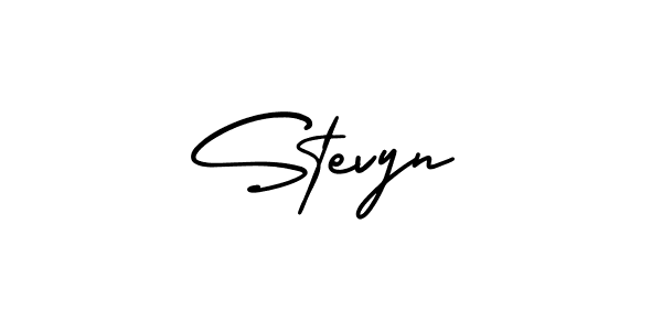 Design your own signature with our free online signature maker. With this signature software, you can create a handwritten (AmerikaSignatureDemo-Regular) signature for name Stevyn. Stevyn signature style 3 images and pictures png