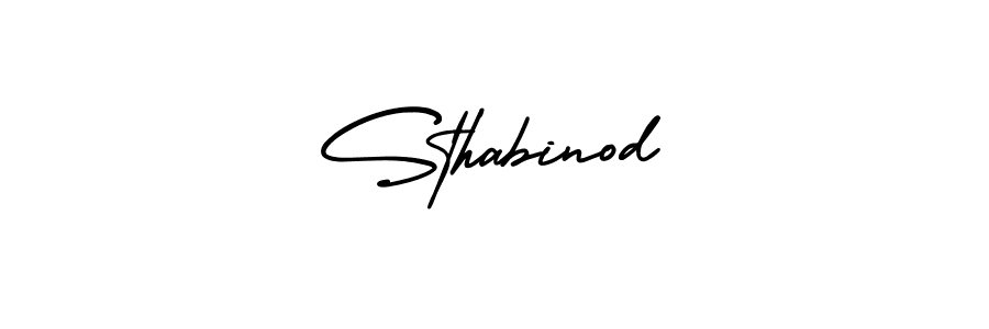 Also You can easily find your signature by using the search form. We will create Sthabinod name handwritten signature images for you free of cost using AmerikaSignatureDemo-Regular sign style. Sthabinod signature style 3 images and pictures png