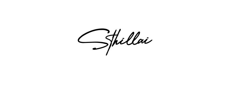 if you are searching for the best signature style for your name Sthillai. so please give up your signature search. here we have designed multiple signature styles  using AmerikaSignatureDemo-Regular. Sthillai signature style 3 images and pictures png