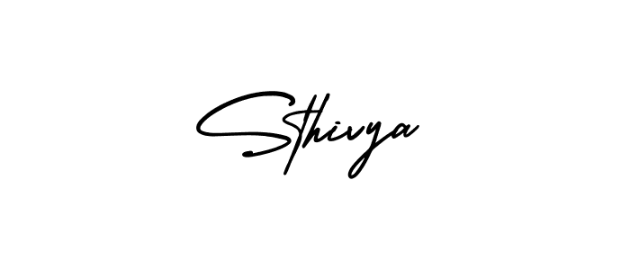 The best way (AmerikaSignatureDemo-Regular) to make a short signature is to pick only two or three words in your name. The name Sthivya include a total of six letters. For converting this name. Sthivya signature style 3 images and pictures png