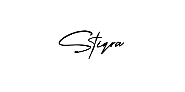 Best and Professional Signature Style for Stiqra. AmerikaSignatureDemo-Regular Best Signature Style Collection. Stiqra signature style 3 images and pictures png