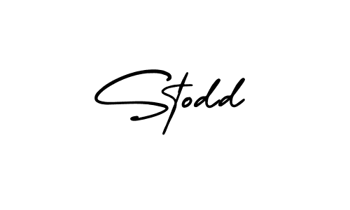 Make a beautiful signature design for name Stodd. With this signature (AmerikaSignatureDemo-Regular) style, you can create a handwritten signature for free. Stodd signature style 3 images and pictures png