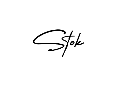How to Draw Stok signature style? AmerikaSignatureDemo-Regular is a latest design signature styles for name Stok. Stok signature style 3 images and pictures png