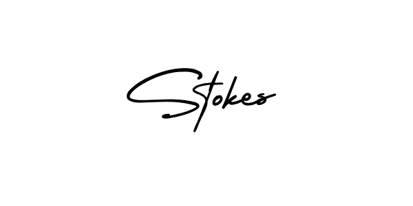 You should practise on your own different ways (AmerikaSignatureDemo-Regular) to write your name (Stokes) in signature. don't let someone else do it for you. Stokes signature style 3 images and pictures png