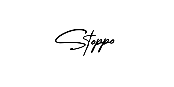 It looks lik you need a new signature style for name Stoppo. Design unique handwritten (AmerikaSignatureDemo-Regular) signature with our free signature maker in just a few clicks. Stoppo signature style 3 images and pictures png