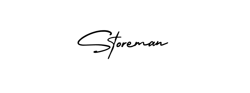 Use a signature maker to create a handwritten signature online. With this signature software, you can design (AmerikaSignatureDemo-Regular) your own signature for name Storeman. Storeman signature style 3 images and pictures png