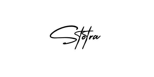 Stotra stylish signature style. Best Handwritten Sign (AmerikaSignatureDemo-Regular) for my name. Handwritten Signature Collection Ideas for my name Stotra. Stotra signature style 3 images and pictures png