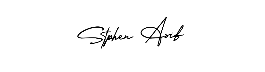 Similarly AmerikaSignatureDemo-Regular is the best handwritten signature design. Signature creator online .You can use it as an online autograph creator for name Stphen Asif. Stphen Asif signature style 3 images and pictures png