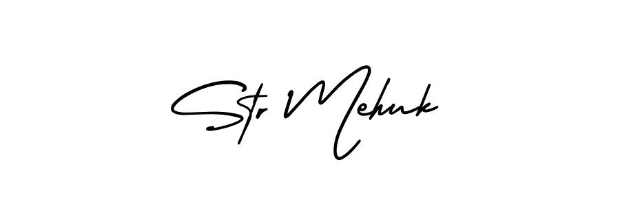Make a short Str Mehuk signature style. Manage your documents anywhere anytime using AmerikaSignatureDemo-Regular. Create and add eSignatures, submit forms, share and send files easily. Str Mehuk signature style 3 images and pictures png