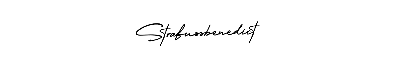 Strafussbenedict stylish signature style. Best Handwritten Sign (AmerikaSignatureDemo-Regular) for my name. Handwritten Signature Collection Ideas for my name Strafussbenedict. Strafussbenedict signature style 3 images and pictures png