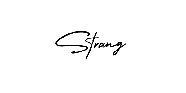 Also we have Strang name is the best signature style. Create professional handwritten signature collection using AmerikaSignatureDemo-Regular autograph style. Strang signature style 3 images and pictures png