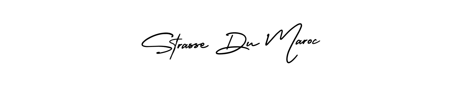 Make a beautiful signature design for name Strasse Du Maroc. With this signature (AmerikaSignatureDemo-Regular) style, you can create a handwritten signature for free. Strasse Du Maroc signature style 3 images and pictures png