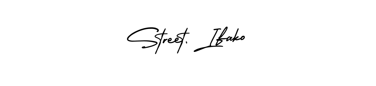 Use a signature maker to create a handwritten signature online. With this signature software, you can design (AmerikaSignatureDemo-Regular) your own signature for name Street, Ifako. Street, Ifako signature style 3 images and pictures png