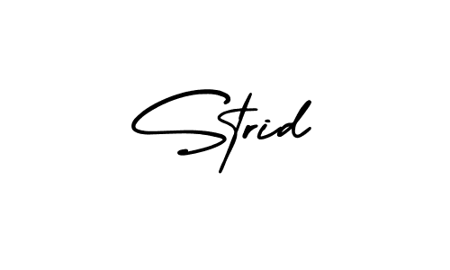 AmerikaSignatureDemo-Regular is a professional signature style that is perfect for those who want to add a touch of class to their signature. It is also a great choice for those who want to make their signature more unique. Get Strid name to fancy signature for free. Strid signature style 3 images and pictures png