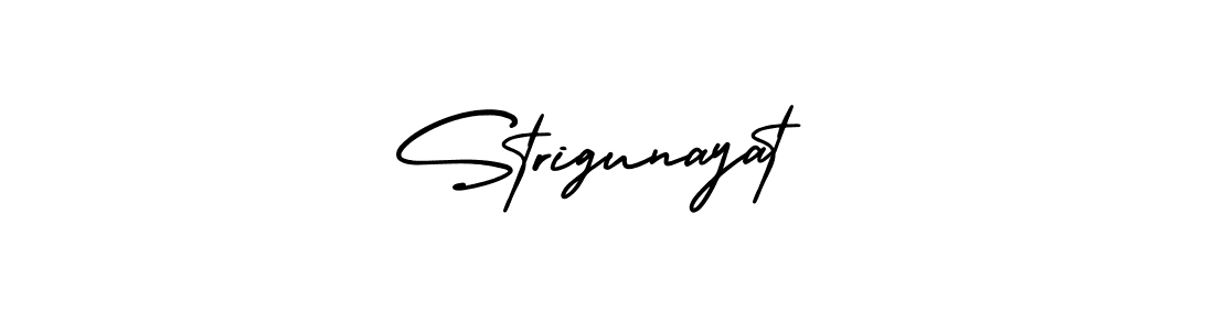 Use a signature maker to create a handwritten signature online. With this signature software, you can design (AmerikaSignatureDemo-Regular) your own signature for name Strigunayat. Strigunayat signature style 3 images and pictures png