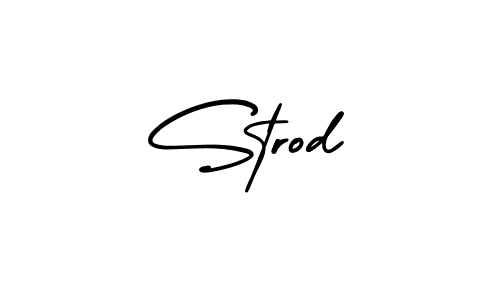 Design your own signature with our free online signature maker. With this signature software, you can create a handwritten (AmerikaSignatureDemo-Regular) signature for name Strod. Strod signature style 3 images and pictures png