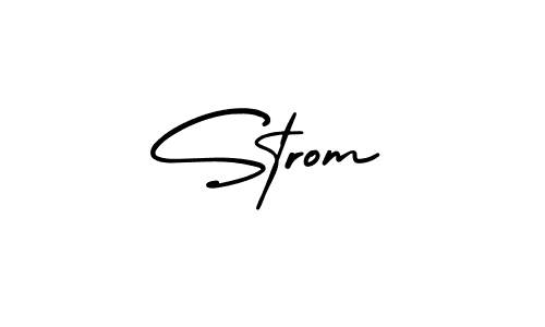 Create a beautiful signature design for name Strom. With this signature (AmerikaSignatureDemo-Regular) fonts, you can make a handwritten signature for free. Strom signature style 3 images and pictures png