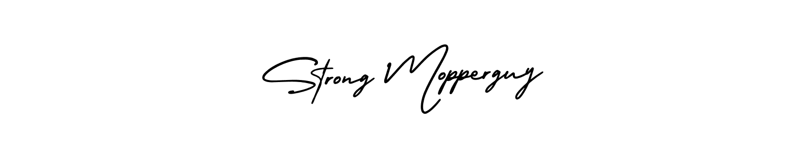 Use a signature maker to create a handwritten signature online. With this signature software, you can design (AmerikaSignatureDemo-Regular) your own signature for name Strong Mopperguy. Strong Mopperguy signature style 3 images and pictures png