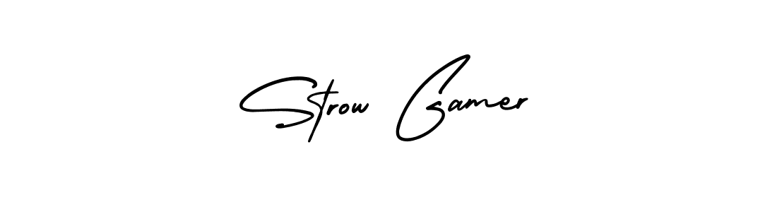 AmerikaSignatureDemo-Regular is a professional signature style that is perfect for those who want to add a touch of class to their signature. It is also a great choice for those who want to make their signature more unique. Get Strow Gamer name to fancy signature for free. Strow Gamer signature style 3 images and pictures png