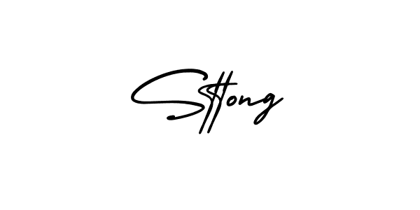 Sttong stylish signature style. Best Handwritten Sign (AmerikaSignatureDemo-Regular) for my name. Handwritten Signature Collection Ideas for my name Sttong. Sttong signature style 3 images and pictures png