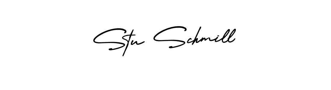 Also You can easily find your signature by using the search form. We will create Stu Schmill name handwritten signature images for you free of cost using AmerikaSignatureDemo-Regular sign style. Stu Schmill signature style 3 images and pictures png