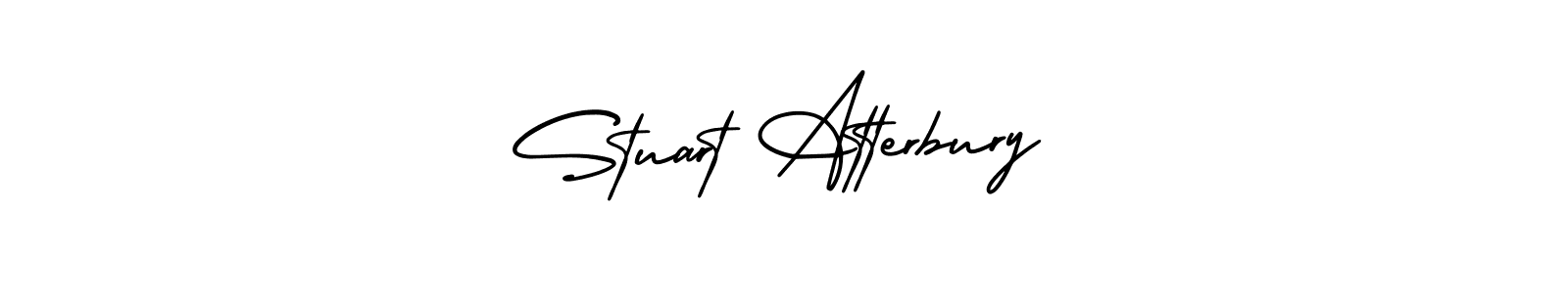 How to Draw Stuart Atterbury signature style? AmerikaSignatureDemo-Regular is a latest design signature styles for name Stuart Atterbury. Stuart Atterbury signature style 3 images and pictures png