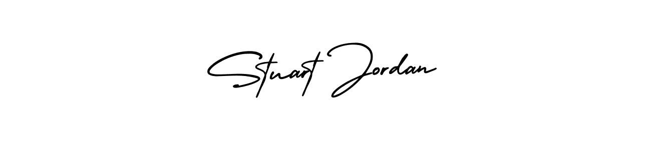 Make a beautiful signature design for name Stuart Jordan. With this signature (AmerikaSignatureDemo-Regular) style, you can create a handwritten signature for free. Stuart Jordan signature style 3 images and pictures png