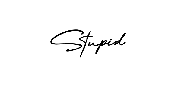 Also we have Stupid name is the best signature style. Create professional handwritten signature collection using AmerikaSignatureDemo-Regular autograph style. Stupid signature style 3 images and pictures png