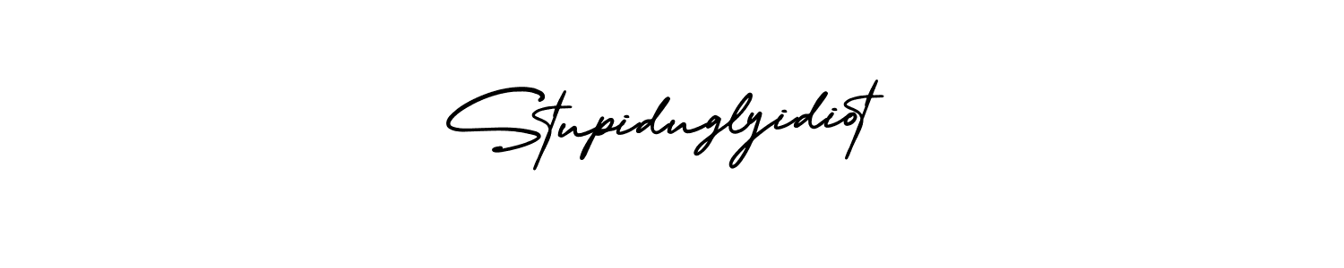Design your own signature with our free online signature maker. With this signature software, you can create a handwritten (AmerikaSignatureDemo-Regular) signature for name Stupiduglyidiot. Stupiduglyidiot signature style 3 images and pictures png