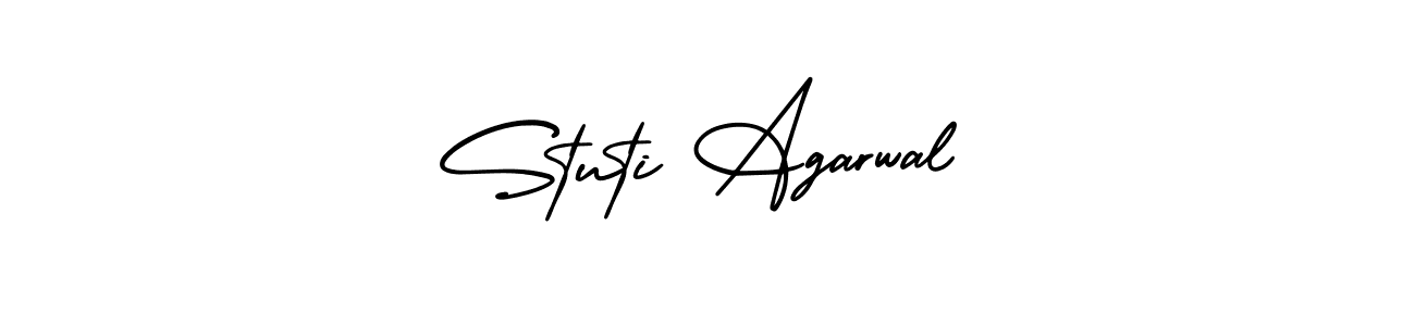 AmerikaSignatureDemo-Regular is a professional signature style that is perfect for those who want to add a touch of class to their signature. It is also a great choice for those who want to make their signature more unique. Get Stuti Agarwal name to fancy signature for free. Stuti Agarwal signature style 3 images and pictures png