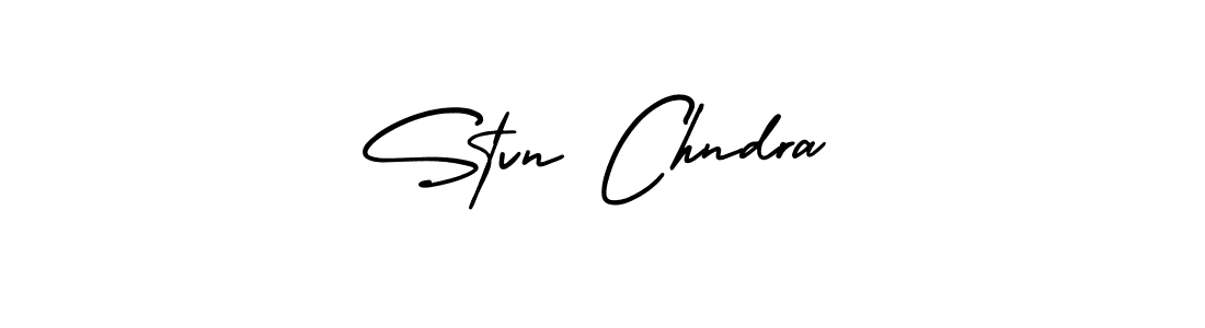 Make a short Stvn Chndra signature style. Manage your documents anywhere anytime using AmerikaSignatureDemo-Regular. Create and add eSignatures, submit forms, share and send files easily. Stvn Chndra signature style 3 images and pictures png